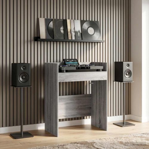 DJ маса Сив Сонома 82 x 45 x 102 см Инженерна дървесина