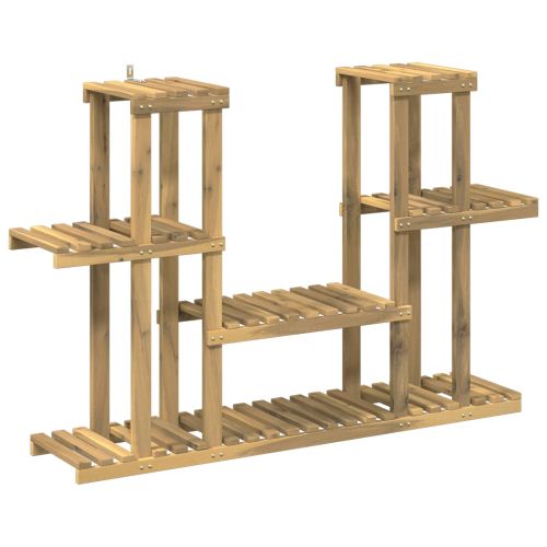 Стойка за растения Бяло 123 x 25 x 78,5 см