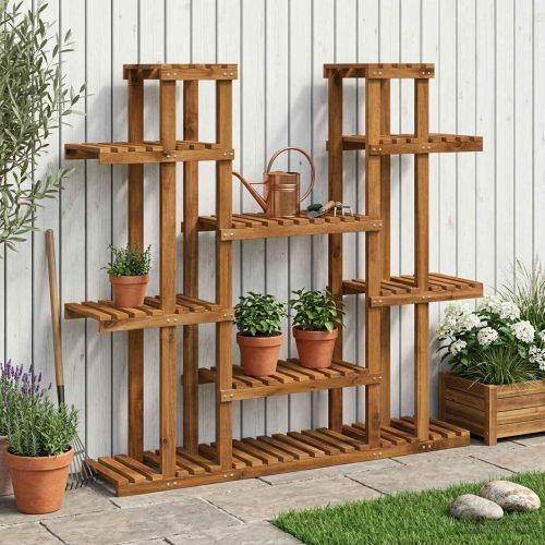 Стойка за растения Натурално 123 x 25 x 114,5 см