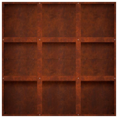 Градинска саксия Ръждясало 100 x 100 x 30 cm Кортенова стомана