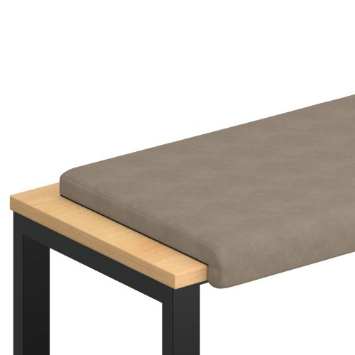 Възглавница за пейка Микрофибър Таупе Дълбочина 35 см