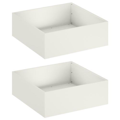 Градинска саксия 2 бр. Бяло 60 x 60 x 20 см