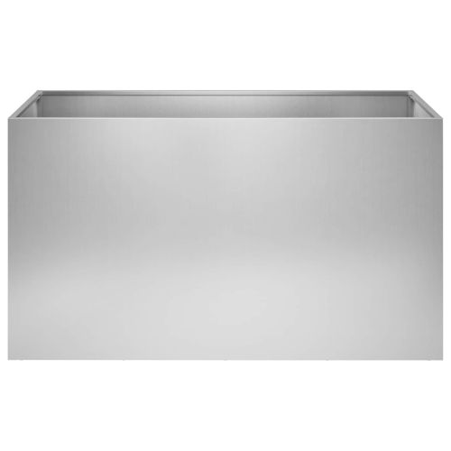 Градинска саксия Сребристо 80 x 50 x 50 см Поцинкована стомана