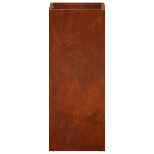 Градинска саксия 2 бр. Ръждясало 20 x 20 x 40 см