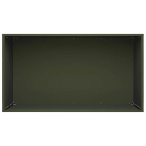 Градинска саксия 2 бр. Маслиненозелено 80 x 50 x 50 см