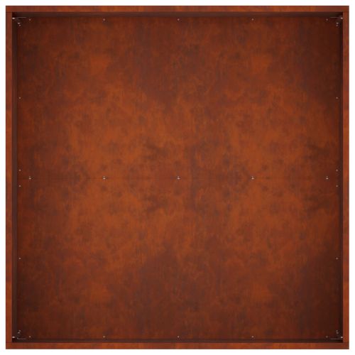 Градинска саксия 2 бр. Ръждясало 80 x 80 x 40 cm