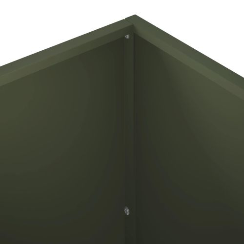 Градинска саксия Маслиненозелено 80 x 50 x 50 см