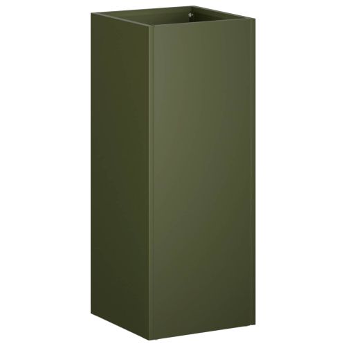 Градинска саксия 2 бр. Маслиненозелено 20 x 20 x 40 см