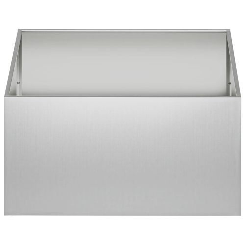 Градинска саксия Сребристо 60 x 60 x 40 cm Поцинкована стомана