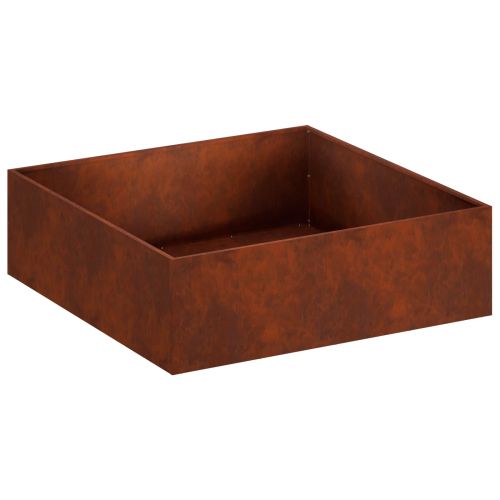 Градинска саксия Ръждясало 80 x 80 x 30 cm Кортенова стомана
