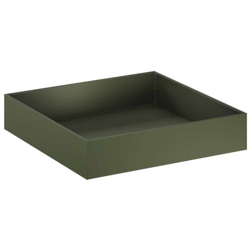 Градинска саксия 2 бр. Маслиненозелено 80 x 80 x 20 cm