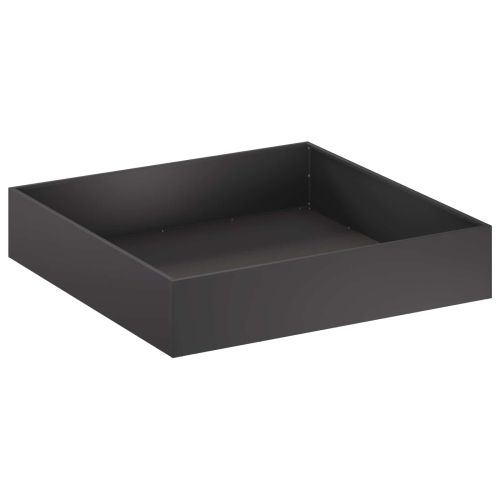 Градинска саксия 2 бр. Черно 80 x 80 x 20 cm