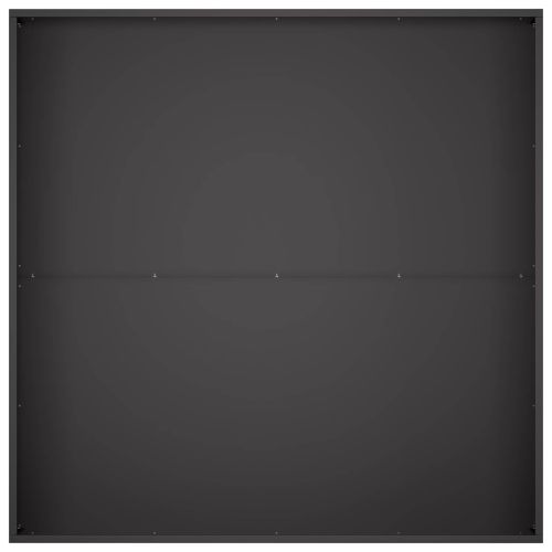 Градинска саксия 2 бр. Черно 80 x 80 x 20 cm