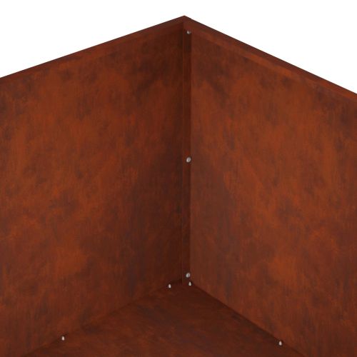 Градинска саксия Ръждясало 80 x 80 x 40 cm Кортенова стомана