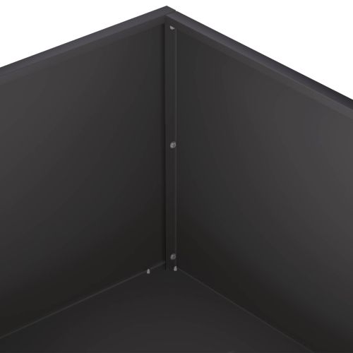 Градинска саксия Черно 60 x 60 x 20 см