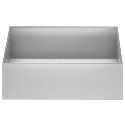 Градинска саксия Сребристо 80 x 80 x 30 cm Поцинкована стомана