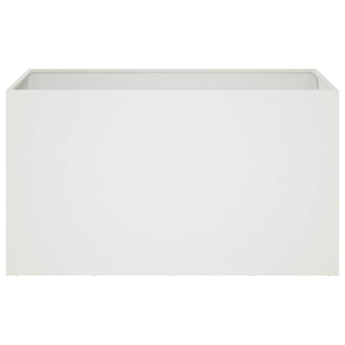 Градинска саксия Бяло 100 x 50 x 50 cm