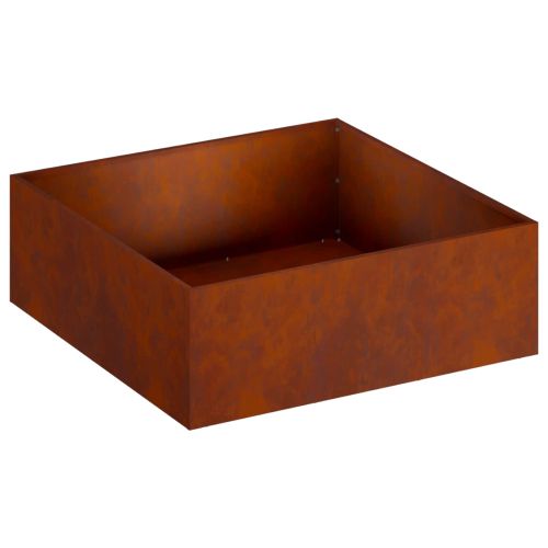 Градинска саксия Ръждясало 60 x 60 x 20 см Кортенова стомана