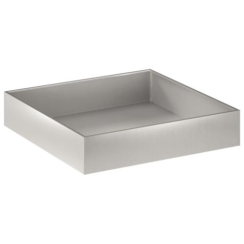 Градинска саксия Сребристо 80 x 80 x 20 cm Неръждаема стомана