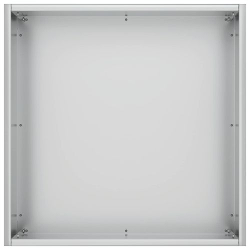 Градинска саксия 2 бр. Сребристо 45 x 45 x 45 cm