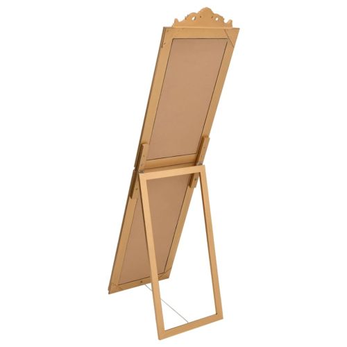 Стоящо огледало, златисто, 45x180 см