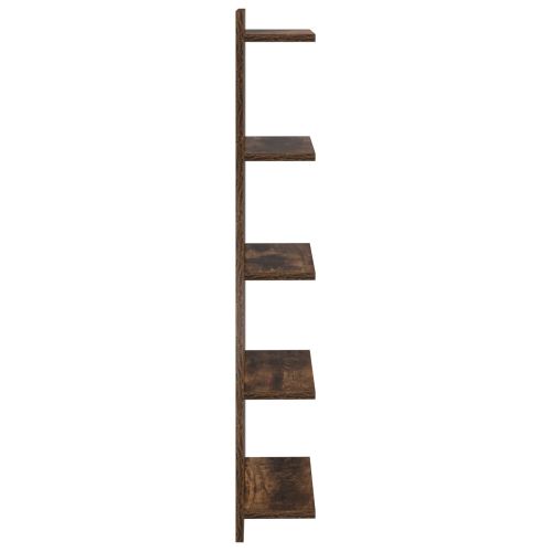 Стенен рафт 2 бр. Опушен дъб 30 x 15 x 100 см