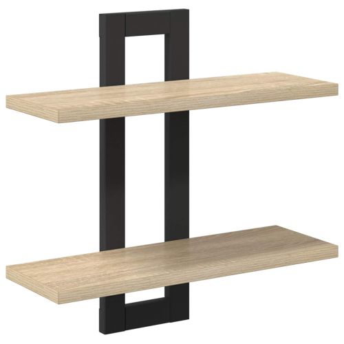 Плаващи рафтове Дъб сонома 40 x 15 x 40 см Инженерна дървесина