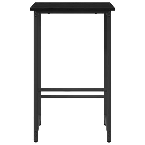 Бар стол 2 бр. Черен дъб 40 x 32 x 74 см Инженерна дървесина