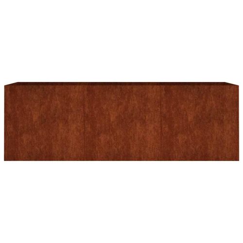 Градинска повдигната леха 120x40x40 см кортенова стомана