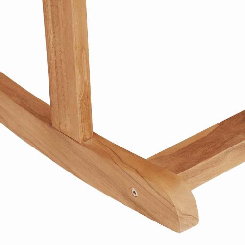 Люлеещ се стол Adirondack 2 бр. Кафяво Масивна тикова дървесина