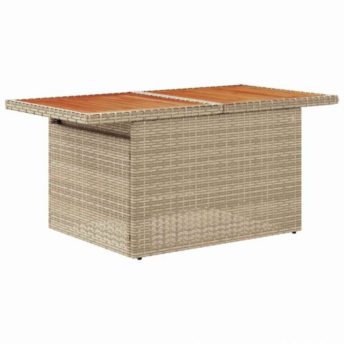 Градински Софа Комплект 6 бр. Бежово Полиратан