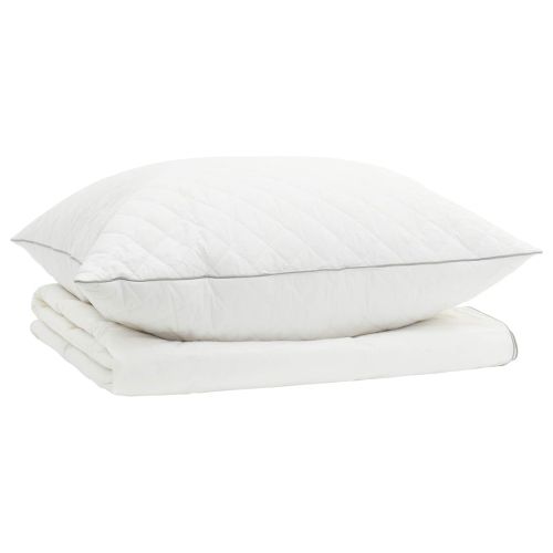 Долен комплект 90% гъши пух FULDA 2 pcs 135 x 200 cm Лято Бяло