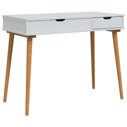 vidaxl Тоалетка FAUSKE Бяло 100 x 50 x 78 см