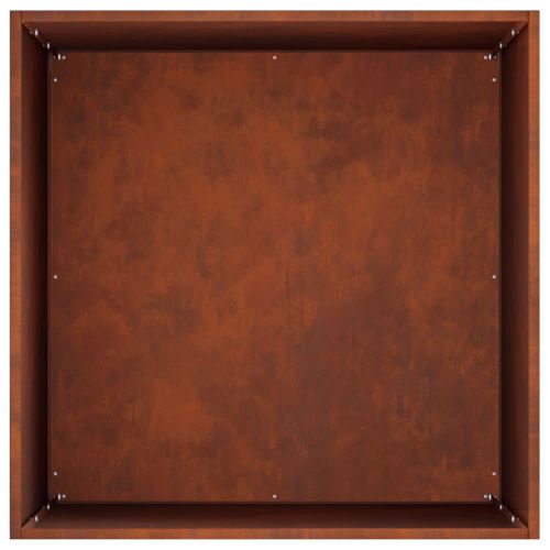 Градинска саксия Ръждясало 40 x 40 x 75 cm Кортенова стомана