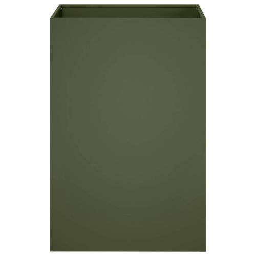 Градинска саксия Маслиненозелено 40 x 40 x 75 cm