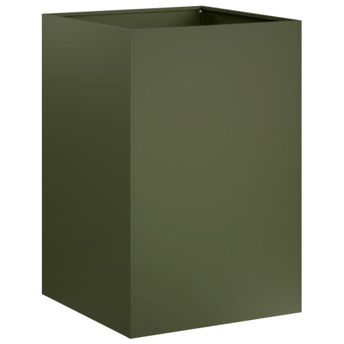 Градинска саксия 2 бр. Маслиненозелено 50 x 50 x 75 cm