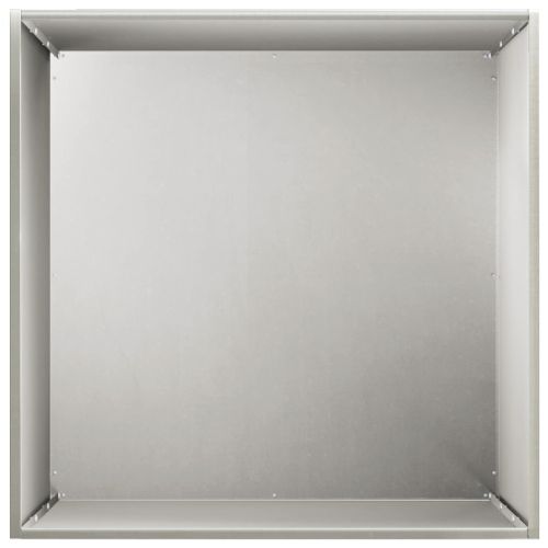 Градинска саксия 2 бр. Сребристо 50 x 50 x 75 cm