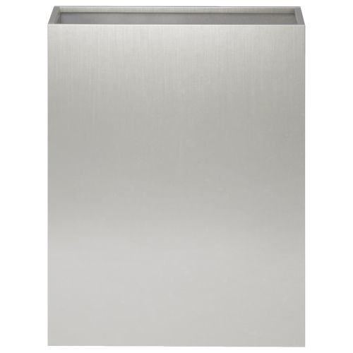 Градинска саксия Сребристо 40 x 20 x 40 см Неръждаема стомана