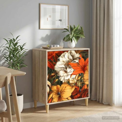 Плика GENNEP Лили печат 66 x 36,5 x 75 см Инженерна дървесина
