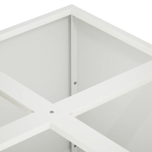 Градинска саксия Бяло 100 x 100 x 40 cm