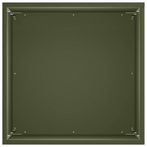 Градинска саксия 2 бр. Маслиненозелено 30 x 30 x 50 cm