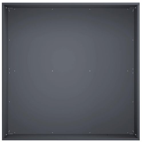 Градинска саксия 2 бр. Антрацит 40 x 40 x 30 cm