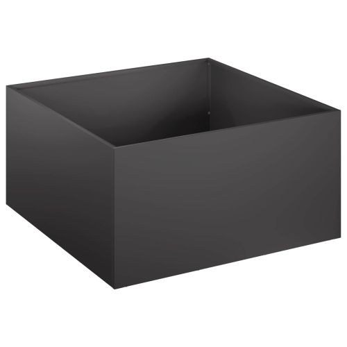 Градинска саксия 2 бр. Черно 60 x 60 x 30 cm