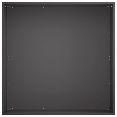 Градинска саксия 2 бр. Черно 60 x 60 x 30 cm