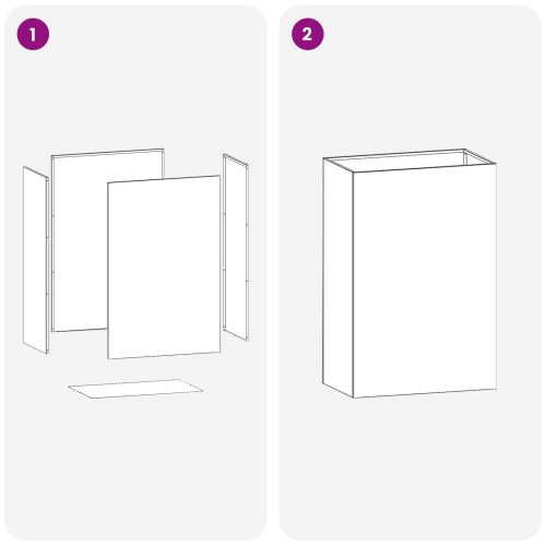 Градинска саксия Сребристо 50 x 30 x 75 см Поцинкована стомана