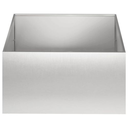 Градинска саксия Сребристо 60 x 60 x 30 cm Неръждаема стомана