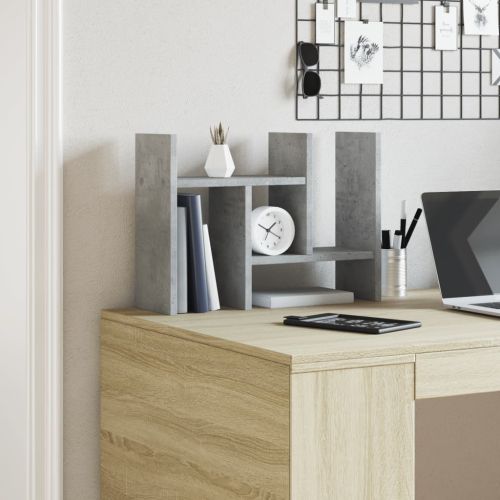 Органайзер за бюро бетонно сив 34,5x15,5x35,5см инженерно дърво