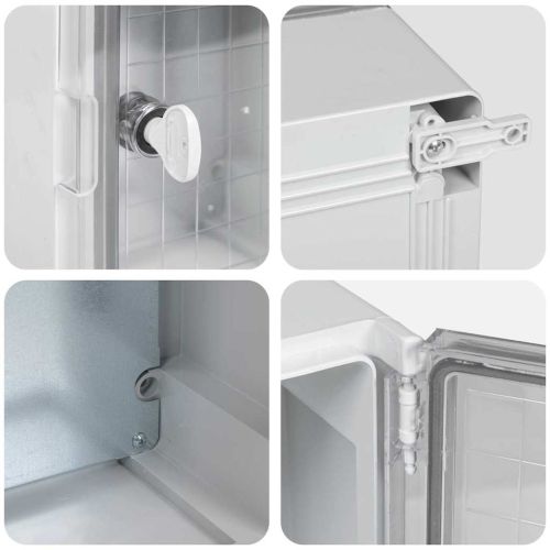 Контролен шкаф Сив 25 x 13 x 24 см ABS пластмаса