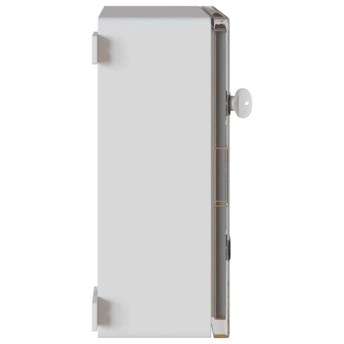 Контролен шкаф Сив 37 x 19,5 x 40 см ABS пластмаса