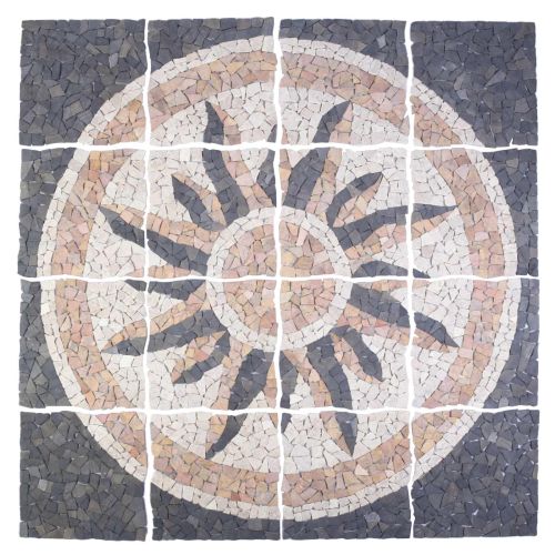 Плочки Мозаика Слънчев Мотив Многоцветен 120 x 120 cm Мрамор